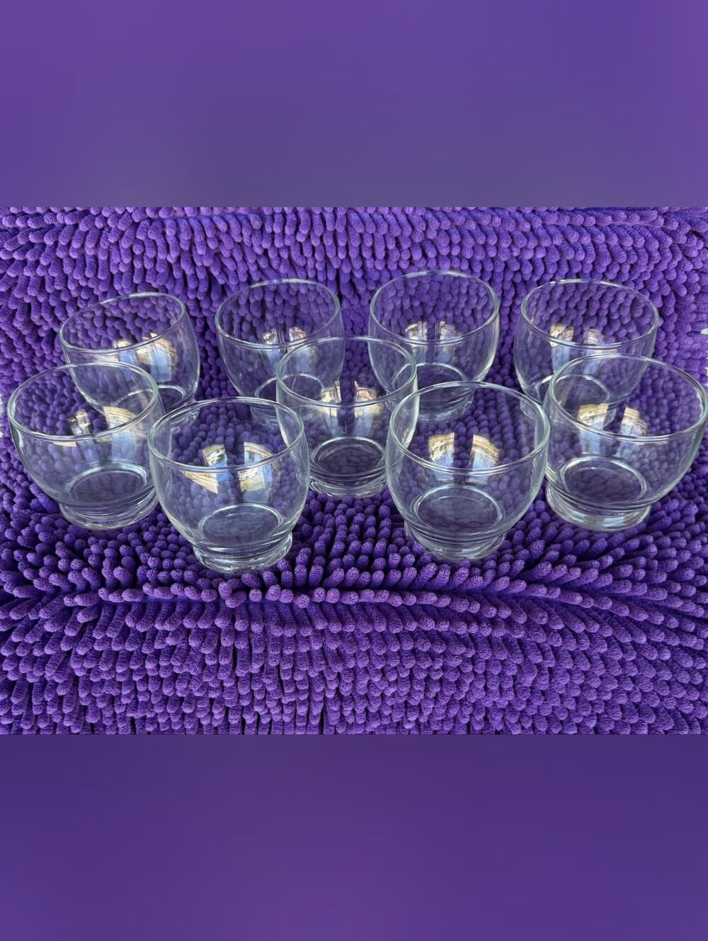 Clear Glass Dessert/Fruit Cups Set - 9-Pack